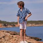 Chemise avec imprimé tropical