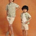 Chemise avec imprimé tropical