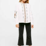 Pantalon évasé en jean fille