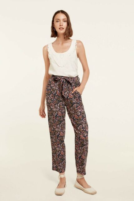 Pantalon fluide imprimé