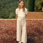 Pantalon Jupe-culotte rayures