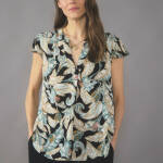 Blouse fluide à décolleté V