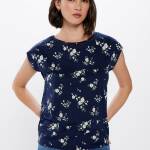 T-shirt imprimé Entredos en dentelle