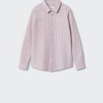 Chemise habillée coton rayures