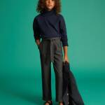 Pantalon à carreaux avec ceinture