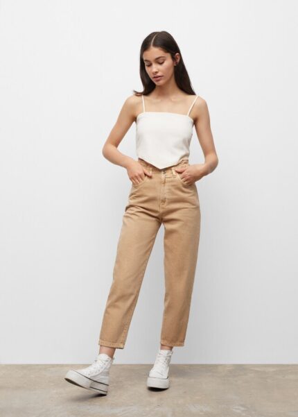 Jean paperbag crop .Collection Teen.