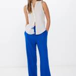 pantalon large en lin