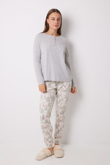 Pyjama long 100% coton