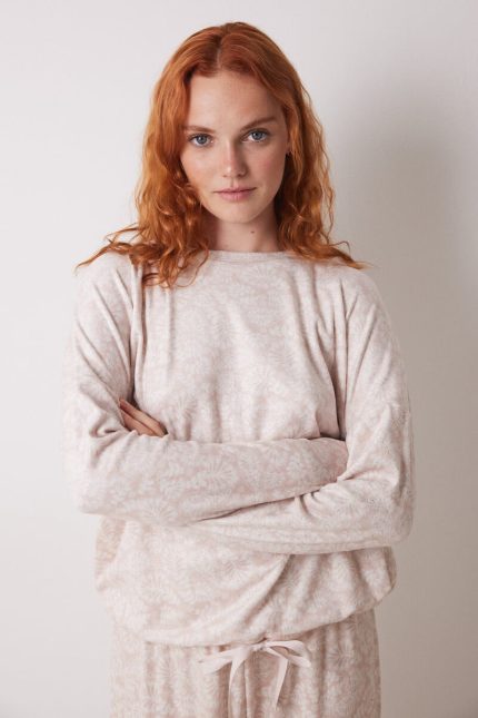 Pyjama long en velours