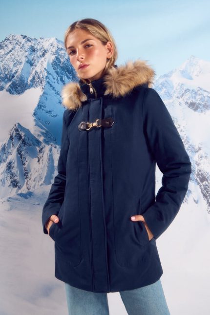 Parka déperlante Sorona Aura avec fermeture en métal