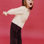 PANTALON COUPE LARGE EN VELOURS