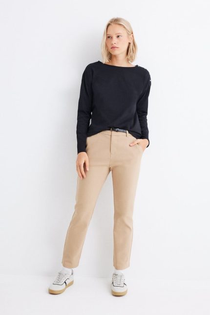 Pantalon chino avec ceinture