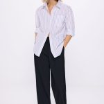 Pantalon noir à pinces