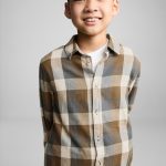 Chemise à carreaux en coton