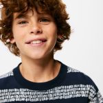 Sweat-shirt à imprimé rayé pour garçon