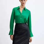 Chemise fluide satinée