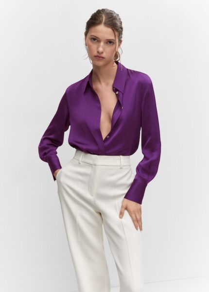 Chemise fluide satinée