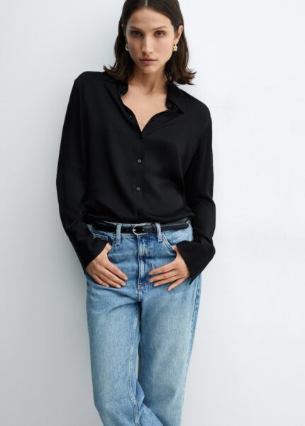 Chemise fluide satinée