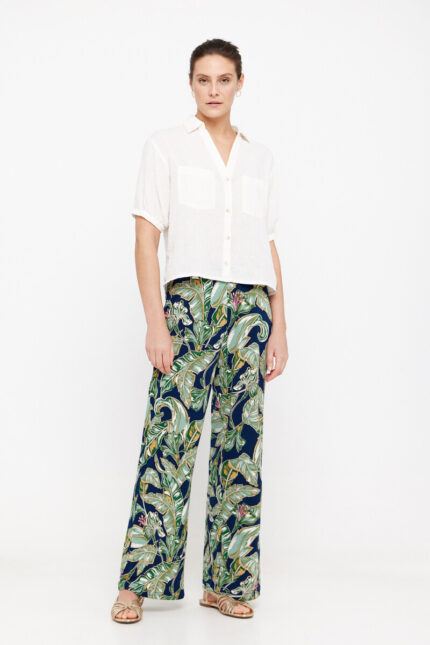 Pantalon en maille imprimé