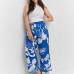 Pantalon imprimé tropical