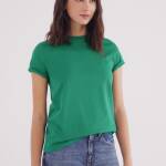 T-shirt en coton avec boutons aux épaules