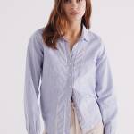 Chemise à empiècements en dentelle