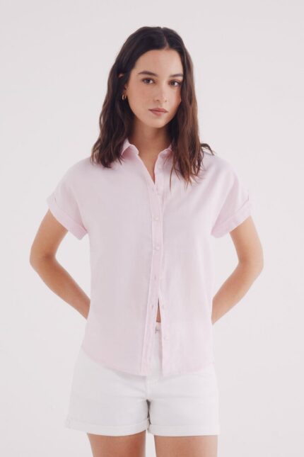 Chemise Oxford légère à manches courtes