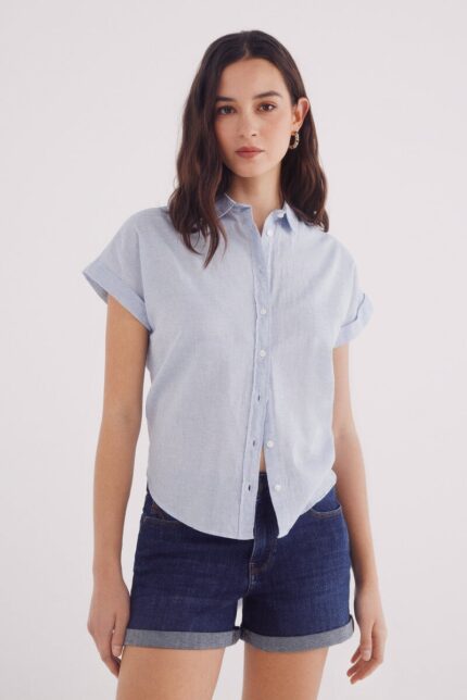 Chemise Oxford légère à manches courtes