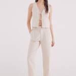 Pantalon chino en lin