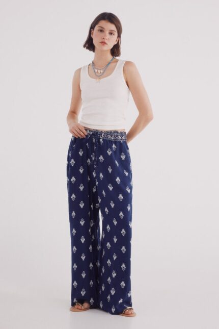 Pantalon fluide imprimé