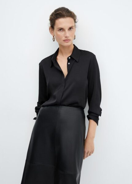 Chemise fluide satinée