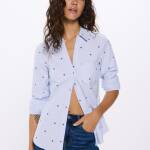 Chemise Oxford à col en V