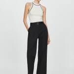 Pantalon à pinces ceinture