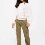 Pull en maille torsadée pour fille