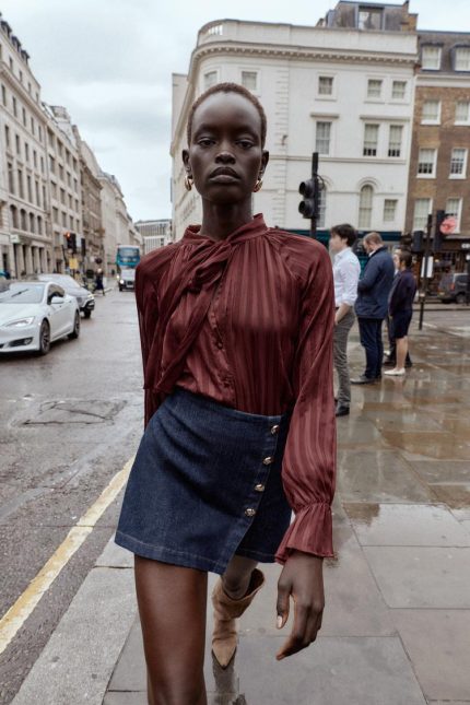 BLOUSE RAYURES ET NŒUD