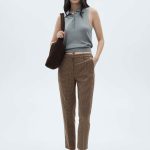 Pantalon  taille normale Grenat