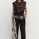 PANTALON DROIT AVEC LIN