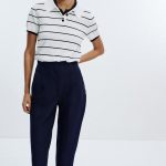 PANTALON TAILLE HAUTE bleu