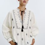 BLOUSE RUSTIQUE BRODÉE ZARA