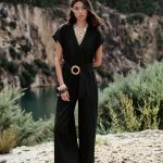 COMBINAISON LONGUE CEINTURE AVEC LIN