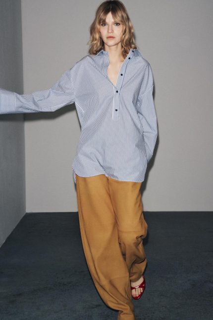 CHEMISE OVERSIZE EN POPELINE RAYÉE ZARA