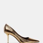 CHAUSSURES À TALONS EFFET MÉTALLISÉ