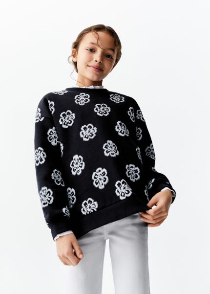 Sweat-shirt à fleurs