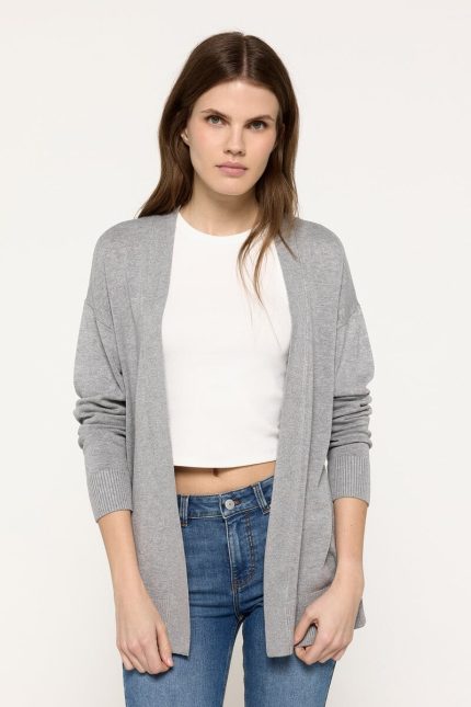 cardigan ouvert uni