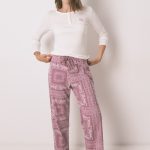 Pyjama long en coton à imprimé floral