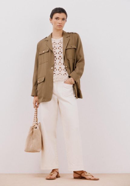 Veste fluide saharienne