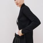 Veste col châle noir