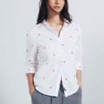 Chemise avec détails brodés