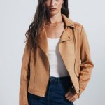 veste de motard en daim