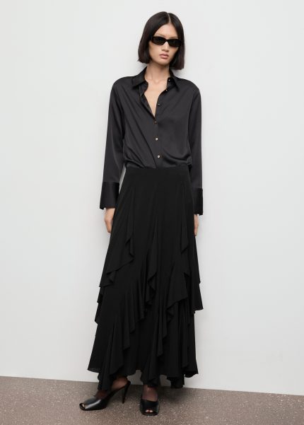 Chemise fluide satinée